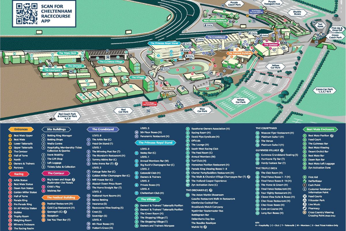 Cheltenham Track Map