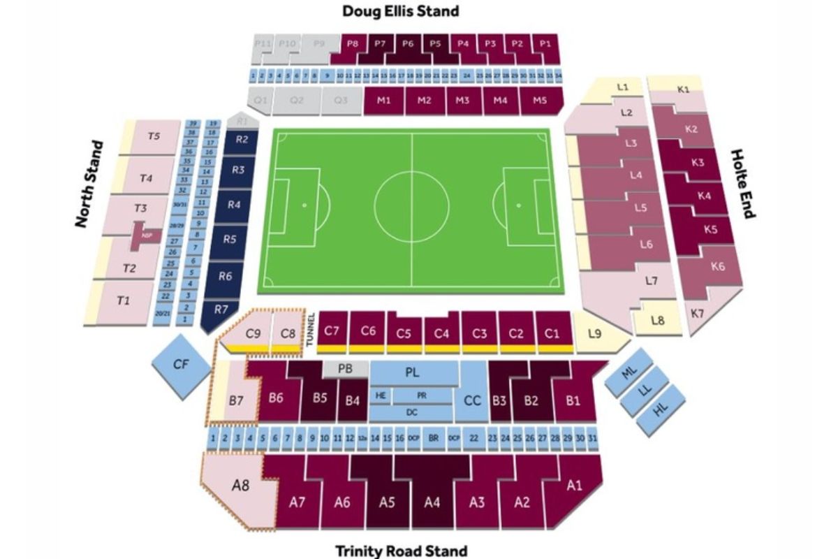 Aston Villa Stadium Blocks Aston Villa Stadium Blocks