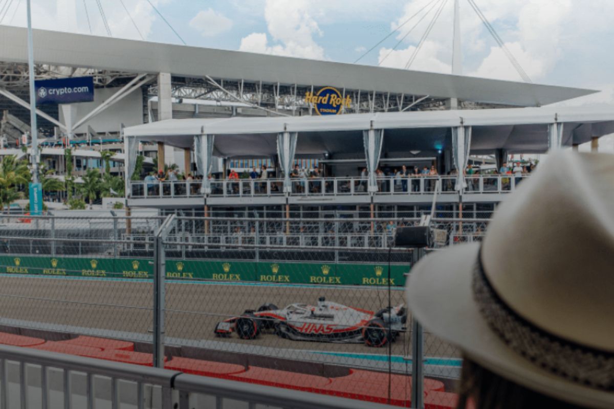 Heineken Silver Veranda Track View - Miami GP Hospitality Heineken Silver Veranda Track View