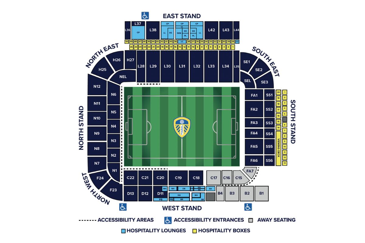 Leeds United Stadium Blocks Leeds United Stadium Blocks